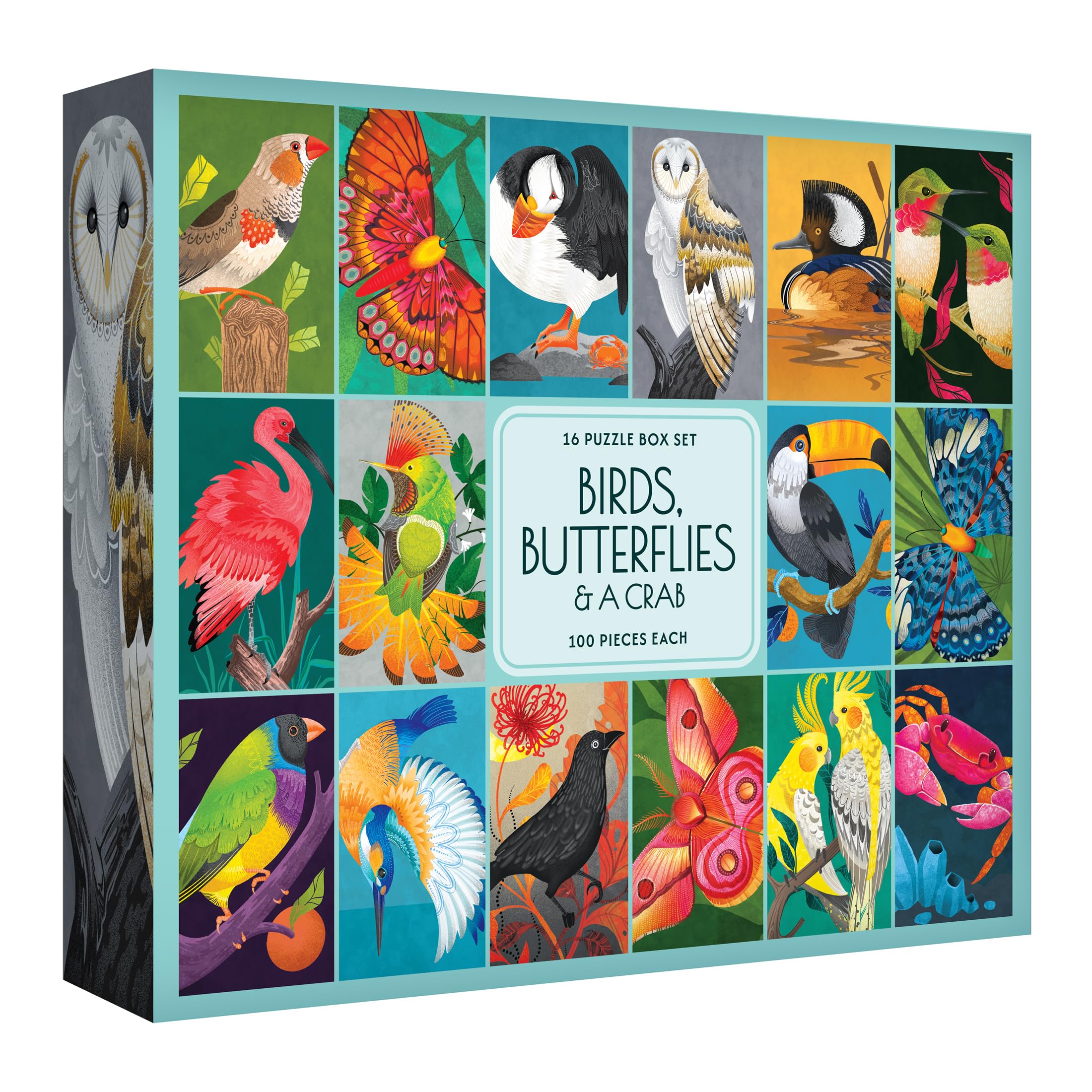 Amazon.com: RoseArt - Birds Butterflies & Crab Jigsaw Puzzle Box